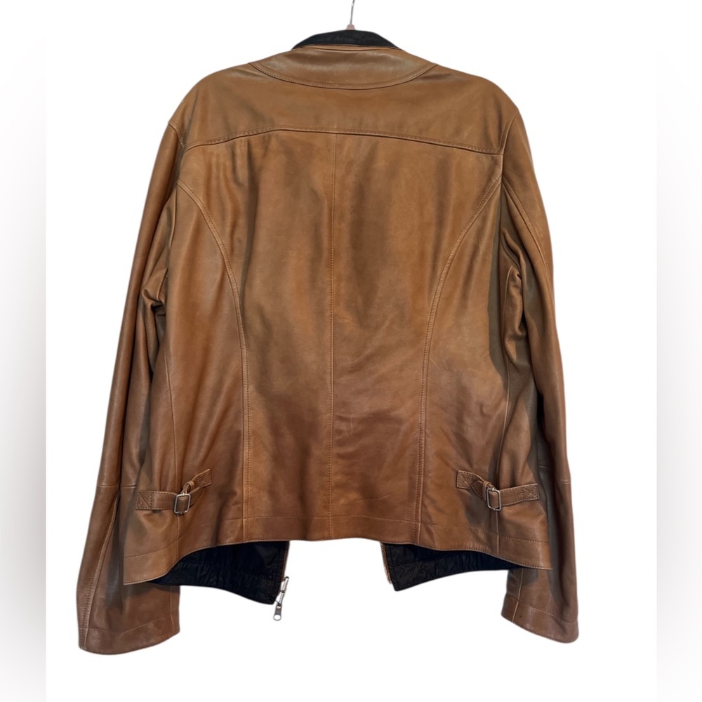 Brunello Cucinelli men’s 100% Leather Jacket size Large - Picture 2 of 16
